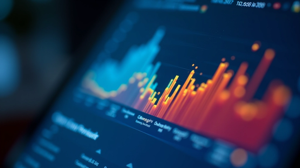 Exemplo de mapa de calor de um website com gradiente de cores do azul ao vermelho indicando intensidade de cliques