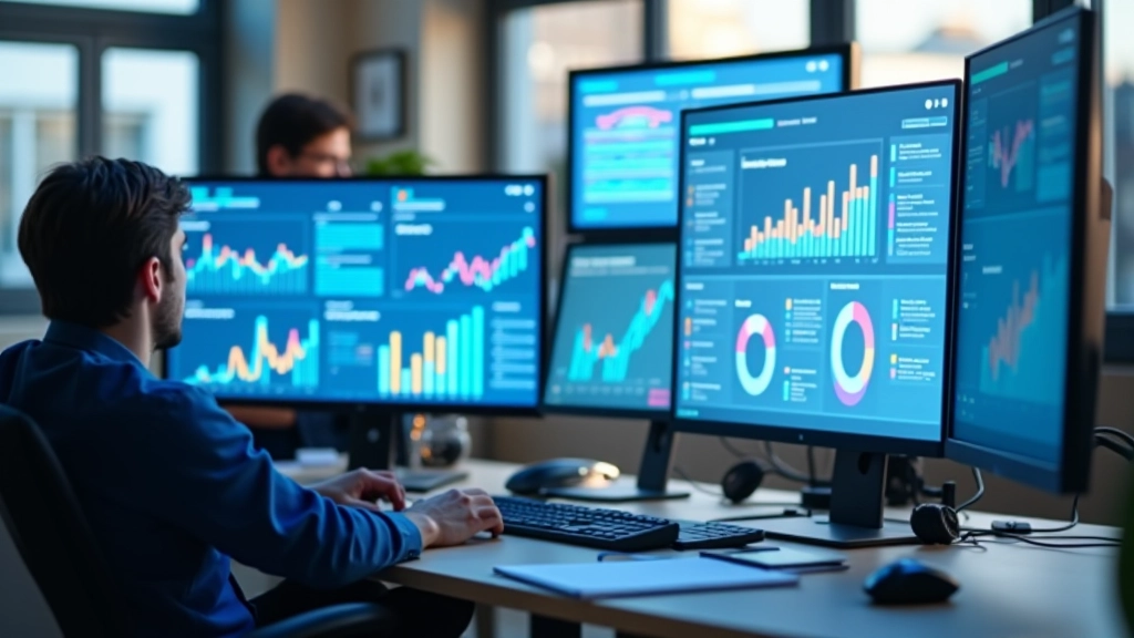 Dashboard customizado do Google Analytics mostrando métricas principais, gráficos de tendências e dados de conversão em tempo real